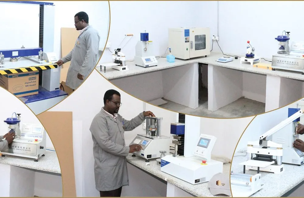 In-house quality laboratory testing incoming raw material